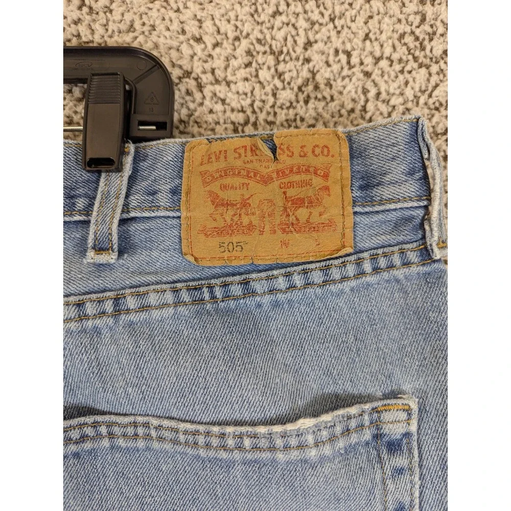 Levi's 505 Men's Jeans Size‎ 47X30.5 (Tag 48x32) Blue Regular Fit Straight Leg